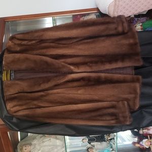 Mink fur coat